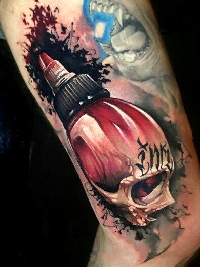 纹身器械纹身图--超写实适合纹身师的纹身机等纹身图案作品