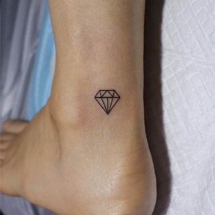 一组超简约的小清新简单线条纹身图案