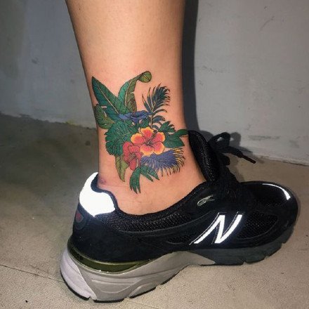 韩国纹身师Kim Mick Hee创意彩色纹身图案作品