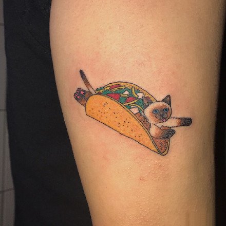 韩国纹身师Kim Mick Hee创意彩色纹身图案作品