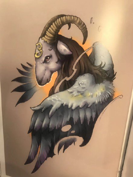 可爱动物手稿--一组萌萌哒可爱的动物纹身图案手稿