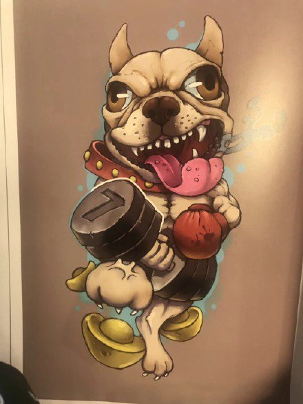 可爱动物手稿--一组萌萌哒可爱的动物纹身图案手稿