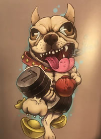 可爱动物手稿--一组萌萌哒可爱的动物纹身图案手稿