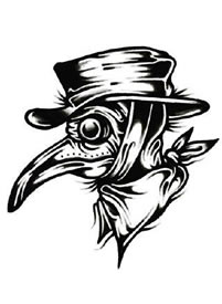 9张oldschool黑灰纹身手稿图案