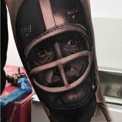 逼真的一组欧美写实人物肖像纹身图案作品