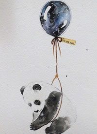 星空气球+动物的漂亮纹身手稿图案18张