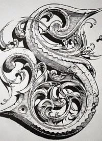 个性的创意字母的设计纹身手稿9张