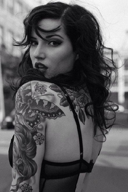 有纹身的sexy girl性感纹身美女图片欣赏