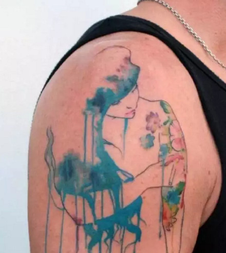 彩色的创意趣味涂鸦纹身图案作品