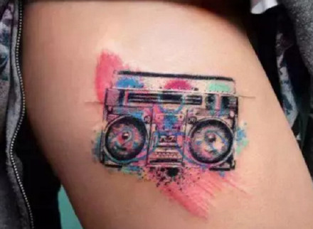 彩色的创意趣味涂鸦纹身图案作品