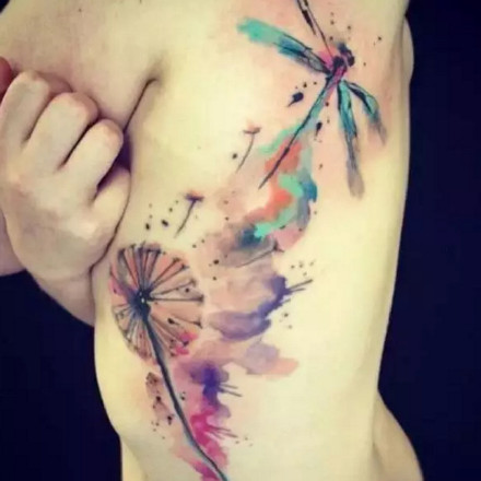 彩色的创意趣味涂鸦纹身图案作品