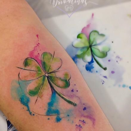 一组好看的漂亮水彩小图纹身图案图片欣赏