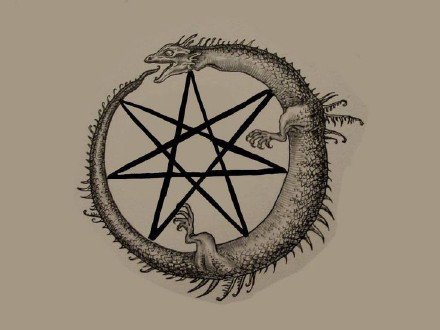 一组适合拿来纹身的七芒星纹身手稿素材图案