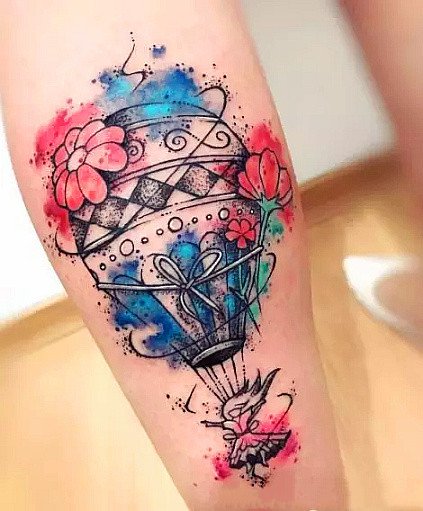 水彩刺青--17张漂亮的精美水彩纹身图案欣赏