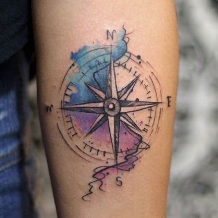 水彩刺青--17张漂亮的精美水彩纹身图案欣赏