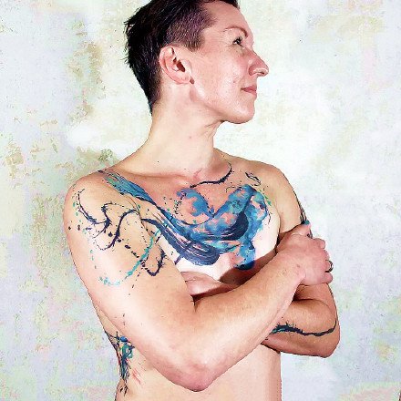 一组中国风的漂亮水墨纹身图案欣赏