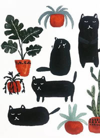 水彩平铺小图案纹身手稿21张缩略频道推荐图