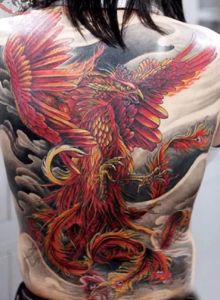 凤凰刺青图--很漂亮的一组凤凰纹身图案