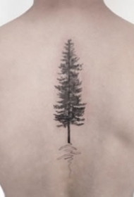 一组简约的小树纹身图案9张缩略频道推荐图