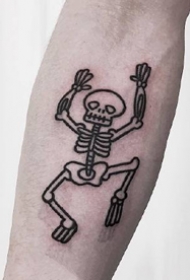 创意简约小黑灰元素的一组纹身图案欣赏