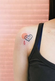 彩色小可爱，清新又简约的一组纹身图片作品