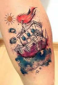 水彩刺青--17张漂亮的精美水彩纹身图案欣赏
