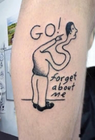 随意纹身--很随性的一组速写画画即兴创作纹身图案