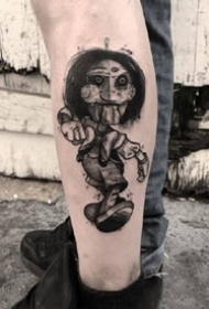 国外欧美的一组9张精品黑灰纹身图片作品