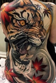 女性大满背纹身--9张女生霸气的大满背纹身作品图案欣赏缩略频道推荐图