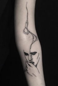 简约的一组黑色创意纹身图案作品9张