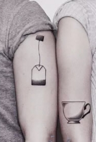 一组情侣适合的创意小清新纹身图案欣赏