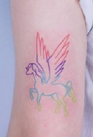 一组简约的小清新粉嫩纹身图案欣赏