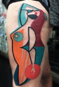 英国纹身师Mike Boyd 抽象彩色纹身图案作品