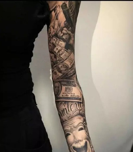 9张很酷的女士花臂纹身图片图案欣赏