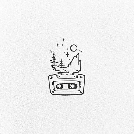 33张创意黑色小清新的图案手稿欣赏