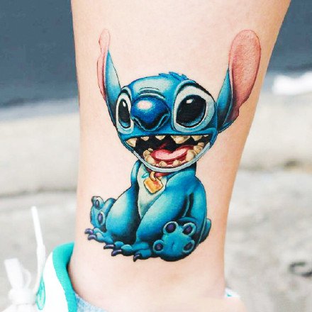 卡通角色“史迪仔”系列纹身图案作品