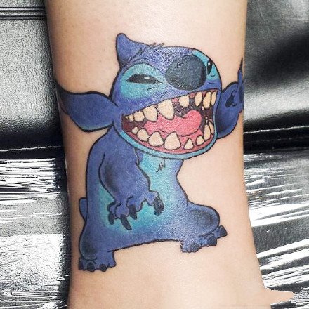 卡通角色“史迪仔”系列纹身图案作品