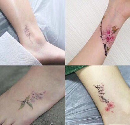 纹身店报价格在200元左右的女生小清新纹身图案参考