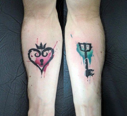 适合恋人的18张好看的情侣纹身图案符号