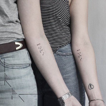 适合恋人的18张好看的情侣纹身图案符号