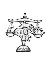 国外纹身师的一组创意十二星座简单纹身手稿