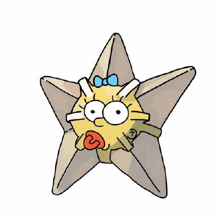 变异了的神奇宝贝等卡通纹身小图案手稿