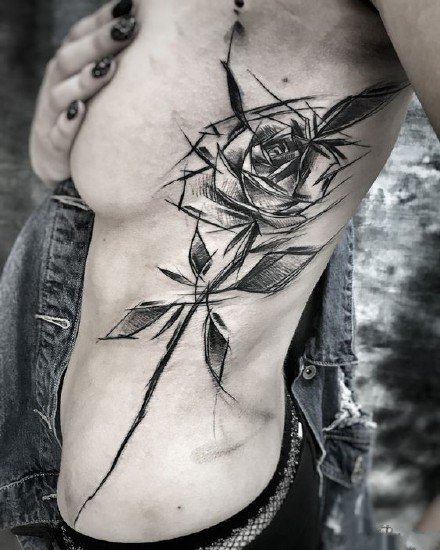 Inez Janiak伊內兹 贾尼亚克的素描纹身图案作品