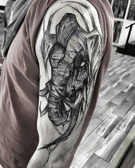 Inez Janiak伊內兹 贾尼亚克的素描纹身图案作品