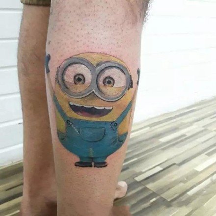 萌版小黄人卡通的纹身图案作品9张