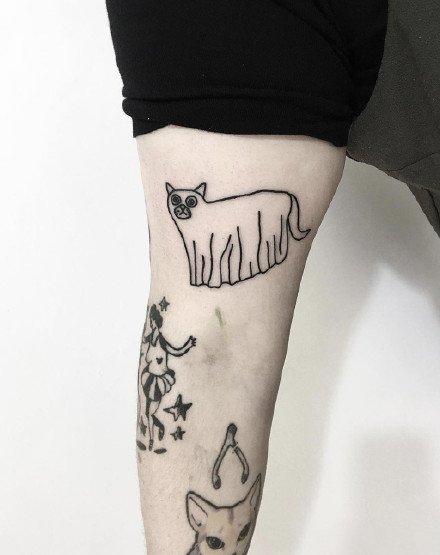 ​趣味黑色线条小图--曼彻斯特纹身艺术家 Neil Preston