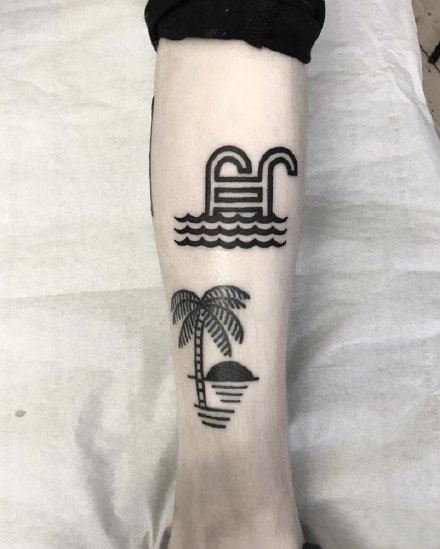 ​趣味黑色线条小图--曼彻斯特纹身艺术家 Neil Preston