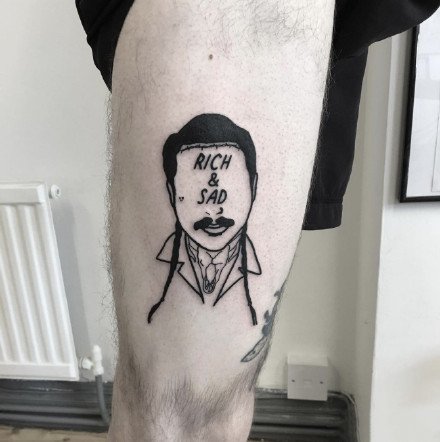 ​趣味黑色线条小图--曼彻斯特纹身艺术家 Neil Preston