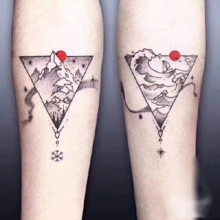 26款适合情侣纹身的漂亮纹身图案作品