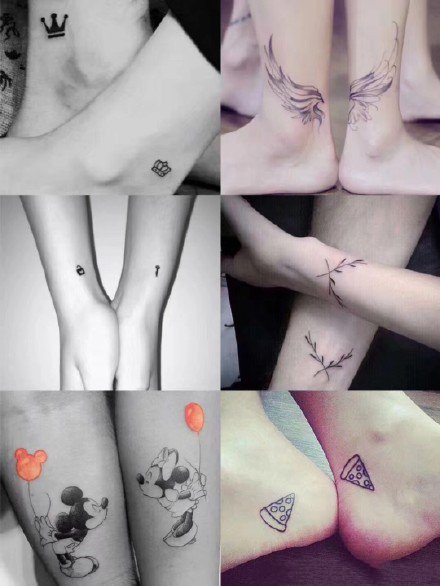 26款适合情侣纹身的漂亮纹身图案作品